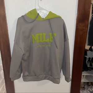 MILF Grey & Green sweatshirt